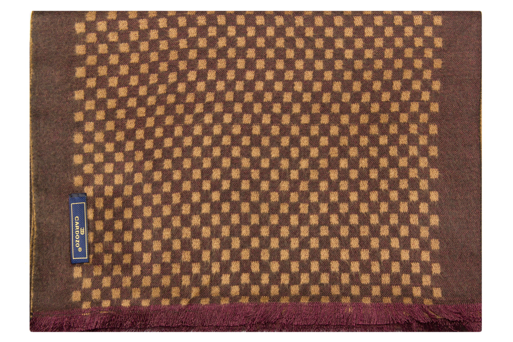 Шарф коричневый в квадрат CARDOZO