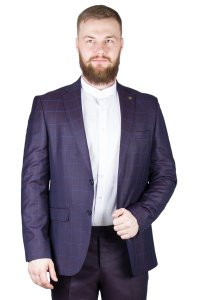 Фото товара Костюм синий в клетку TOMAS GUERRIERO, артикул: 3464 костюм 3 зріст ( 164-178 )