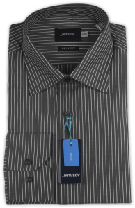 Фото товара Рубашка серая BUTUZOV, артикул: 028100 Приталені