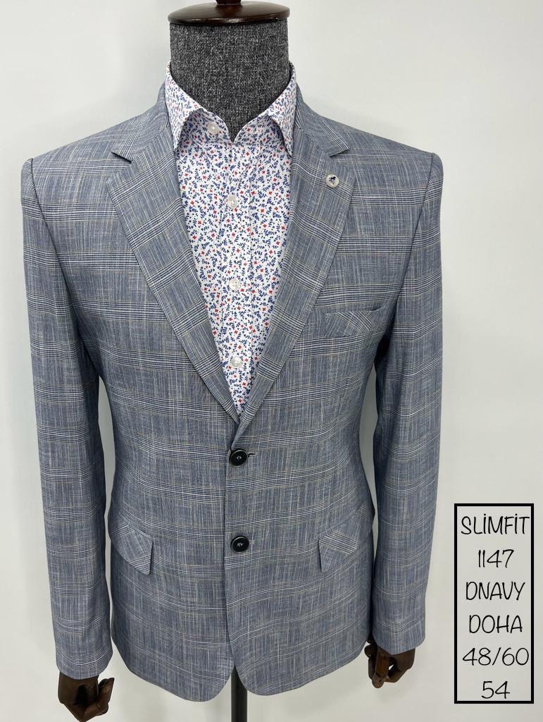 Піджак світло-сірий в клітинку TONY CASSANO