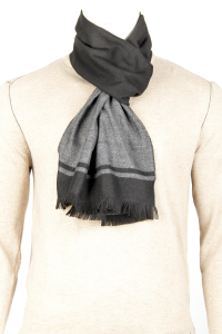 Фото Шарф тёмно-серый однотонный FABIO DIVAYO артикул: 45213 Шарфи