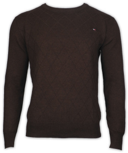 Фото Свитер коричневый Tommy Hilfiger артикул: 101333-1 Светри , Кофти поло