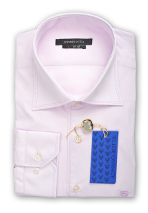 Фото товара Рубашка светло-сиреневая Romano Botta, артикул: 24019 Класичні 