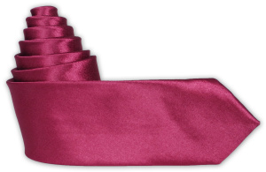 Фото товара Галстук узкий  малиновый, артикул: 709357 Краватки