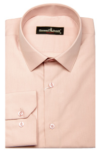Фото товара Рубашка бледно-розовая GIOVANNI FRATELLI, артикул: 0408-95 Приталені