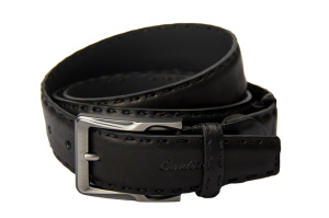 Фото товара Ремень чёрный прошитый CARDOZO, артикул: 120031 Ремені