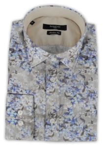 Фото Рубашка бежевая Enrico Cerini артикул: 161504 Приталені