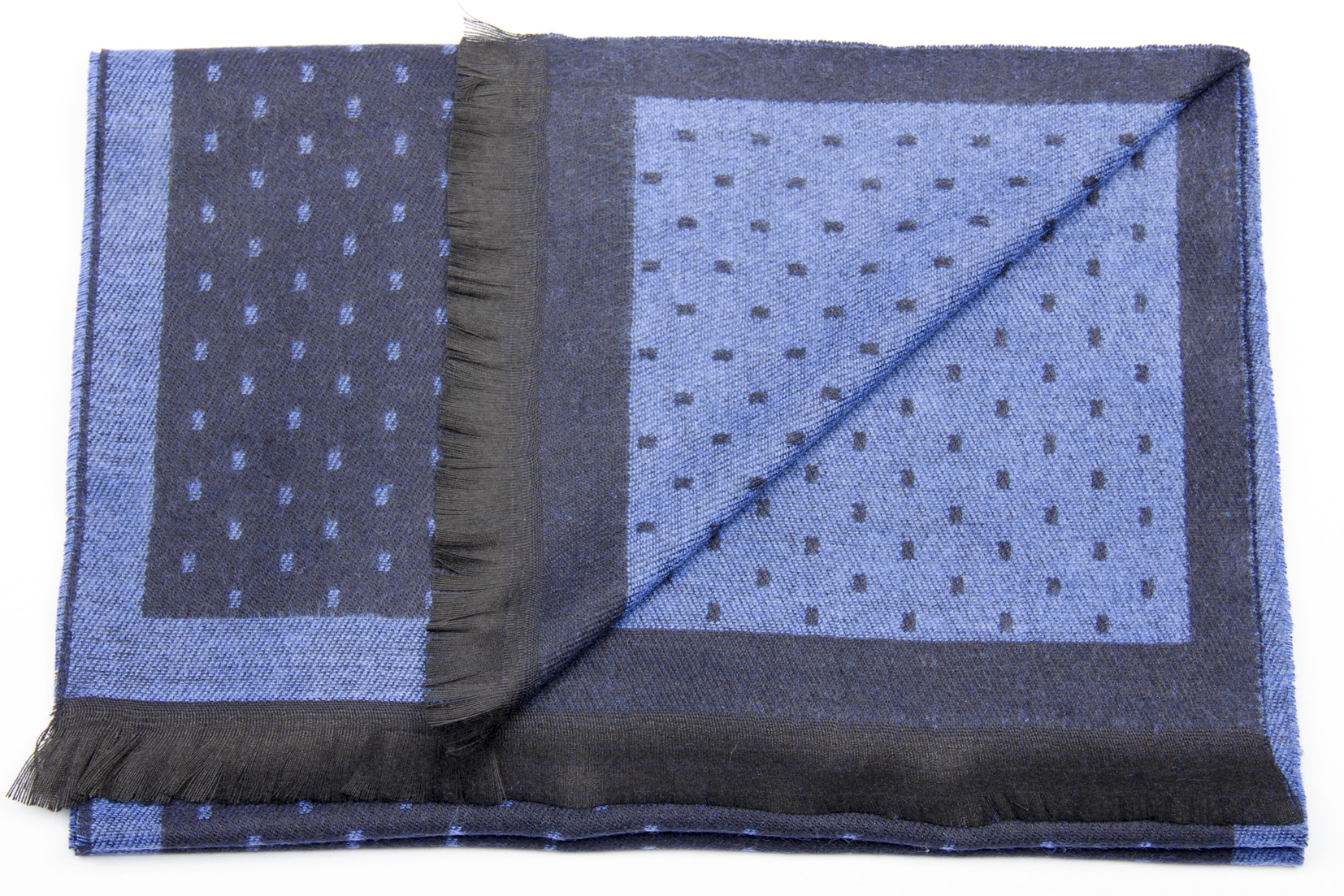 Шарф тёмно-синий в точечку FABIO DIVAYO