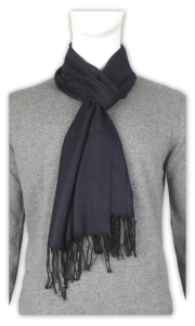 Фото товара Шарф тёмно-синий ёлочка FABIO DIVAYO, артикул: 587326 Шарфи