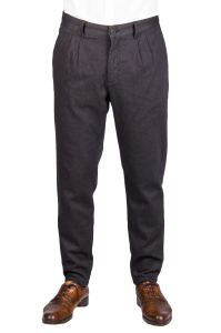 Фото товара Брюки тёмно-серые текстурная ткань HAMAKI-HO, артикул: 1345 Брюки
