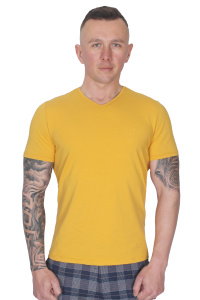 Фото товара Футболка жовта з мисіком однотонна MCR, артикул: 36362-69222 Футболки та поло