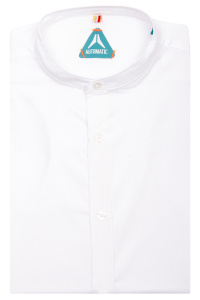 Фото товара Рубашка белая воротник стойка AUTOMATIC, артикул: 223561 Приталені