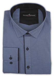 Фото товара Рубашка светло-синяя  Giovanni Frateli, артикул: 2905-4 Приталені