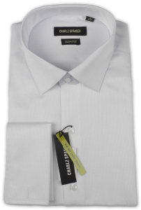 Фото товара Рубашка белая Charlz Spanser, артикул: 248644 Під запонки