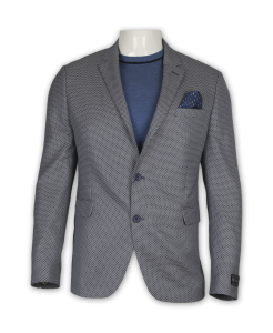 Фото товара Пиджак серый в голубой кружок OLIVER MANCINI, артикул: 324-8 Піджаки