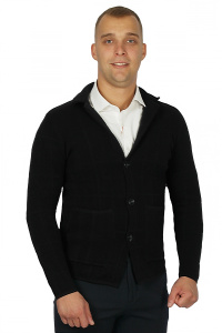 Фото товара Кардиган чорний текстурна в"язка  MCR, артикул: 11225-1 Кардигани