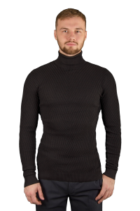 Фото товара Гольф чёрный вязка в узор JESSE JAMES, артикул: 1596 Светри , Кофти поло