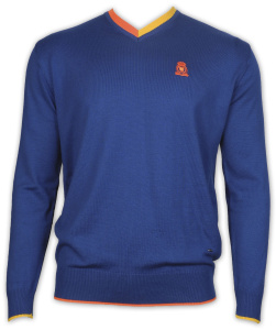 Фото товара Свитер синий NOVEL, артикул: 0050 Светри , Кофти поло