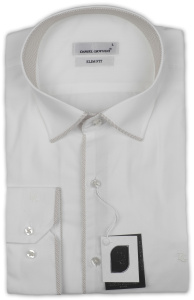 Фото товара Рубашка айвори DANIEL GIOVVANI, артикул: 24041 Приталені