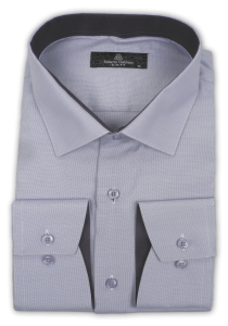 Фото Рубашка фиолетовая Roberto Gabbani артикул: 1032-114 Приталені