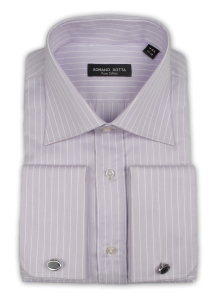 Фото товара Рубашка сиреневая Romano Botta, артикул: 242394 Під запонки