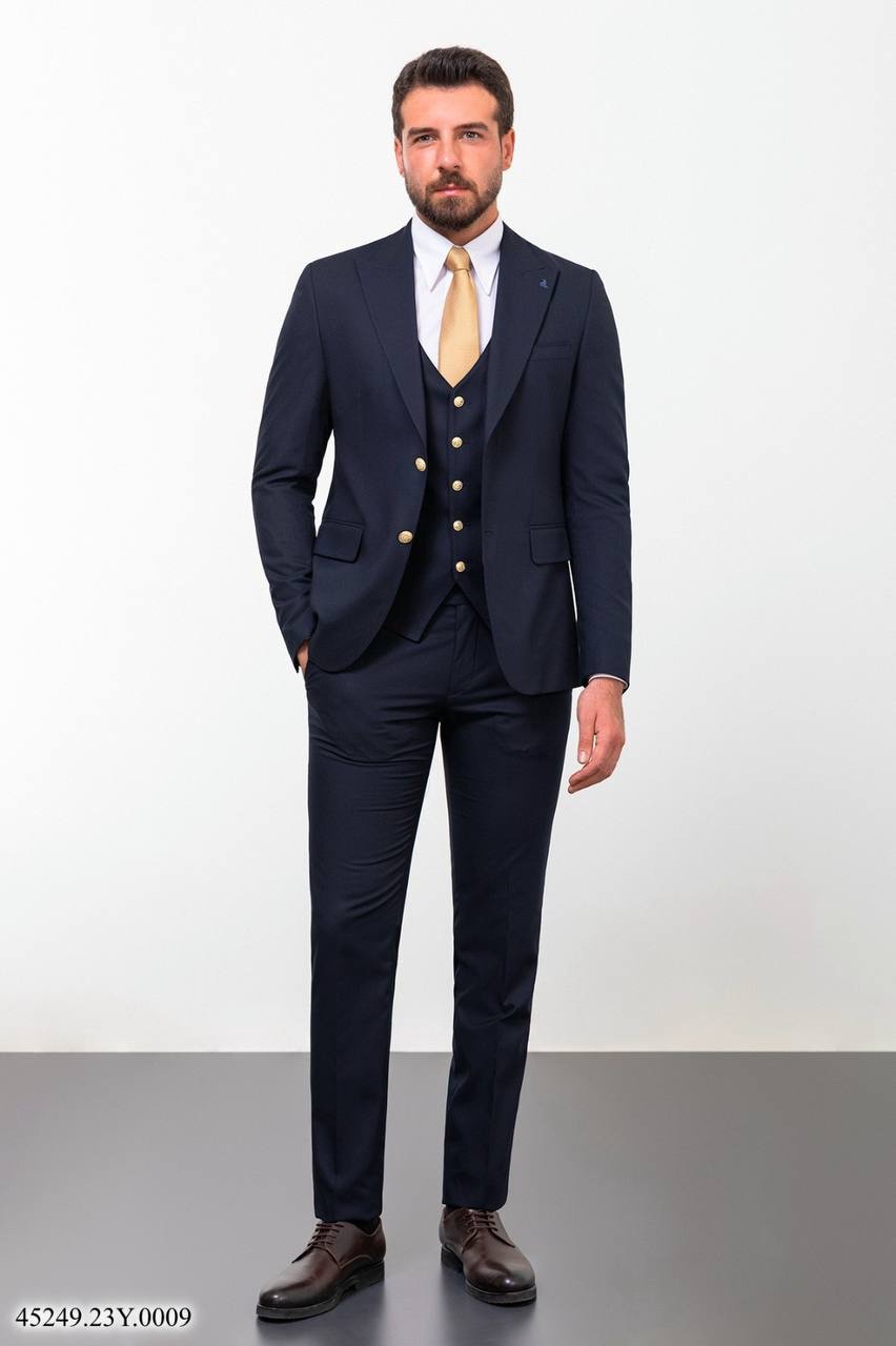 Костюм трійка темно-синій MCR 45249-3
