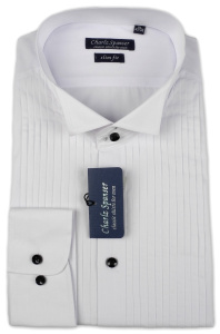 Фото Рубашка белая Charlz Spanser артикул: 248642 Під метелик