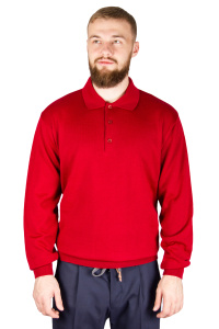 Фото Свитер бордовый поло однотонный IL. GRANCHIO артикул: 45682-3 Светри , Кофти поло