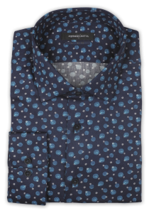 Фото товара Рубашка синяя Romano Botta, артикул: 2452041 Класичні 
