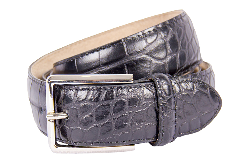 Ремень чёрный кожаный LEATHER COUNTRY