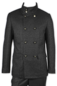 Фото Пальто серое JACK-LLEEN артикул: 31682 Пальто