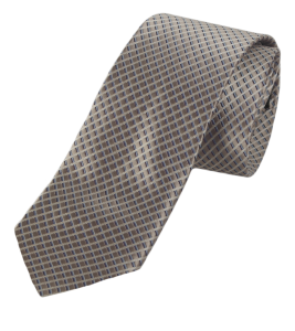 Фото товара Галстук бежевый мелкая клетка FABIO DIVAYO, артикул: 24562 Краватки