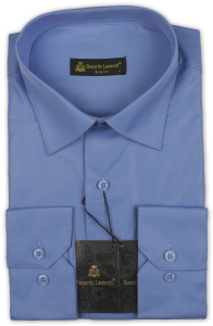 Фото товара Рубашка голубая Recardo Lazzotti, артикул: 248233-1 Приталені