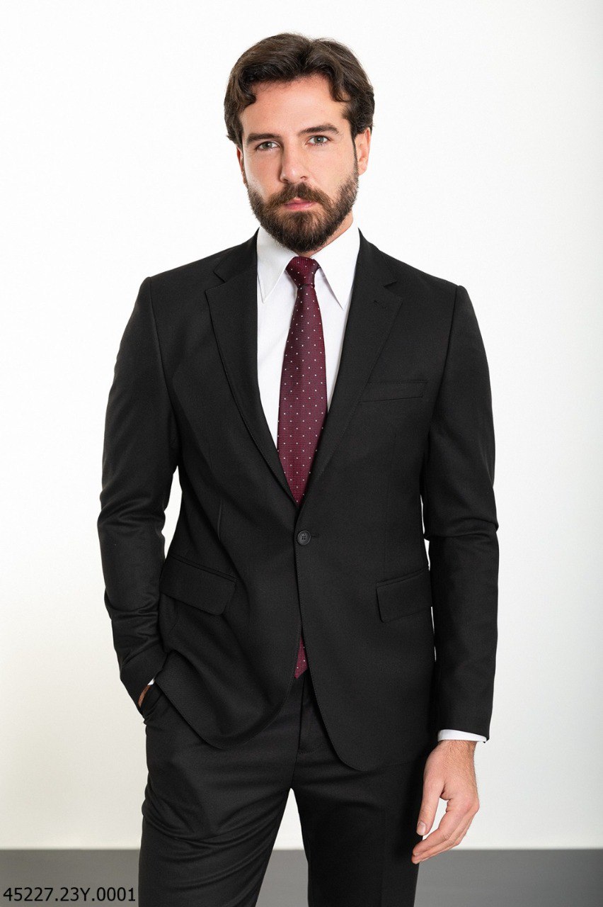 Костюм двійка чорний однотонний MCR