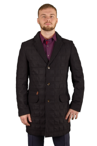 Фото Пальто чёрное стёганное ROLADA артикул: 899 Пальто