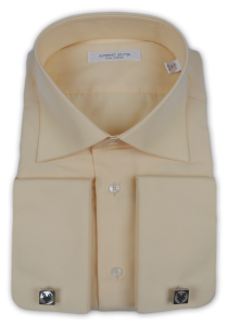 Фото товара Рубашка персиковая Romano Botta, артикул: 242144 Під запонки