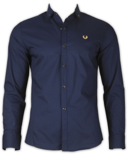 Фото товара Рубашка синяя Freed Perry, артикул: 24839 Приталені