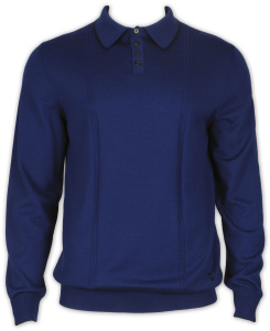 Фото товара Свитер синий Romano Botta, артикул: 1022003 Светри , Кофти поло
