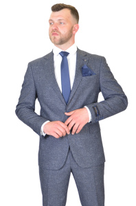 Фото Костюм синій меланж PRADELLI 736-2 артикул: 736-2 костюм 3 зріст ( 164-178 )