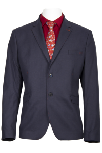 Фото товара Пиджак синий котоновый с отстрочкой MAIKLEN, артикул: 067064 Піджаки