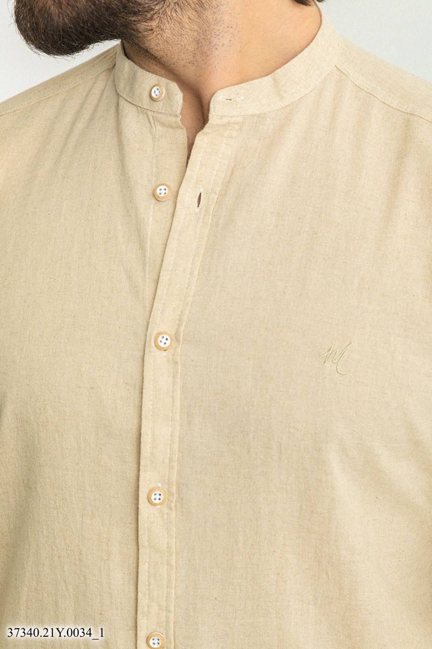 Сорочка бежева лляна MCR