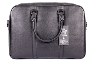 Фото товара Сумка чёрная кожаная LEATHER COUNTRY, артикул: 7093117 Сумки