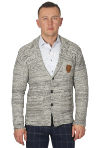 Фото товара Кардиган меланж бело-чёрный  MCR, артикул: 32214-3 Кардигани