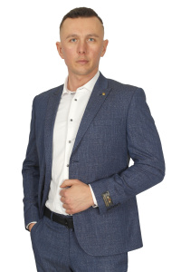 Фото товара Костюм блакитний текстурна тканина CHRISTIAN BARRET, артикул: 502816-8 костюм 3 зріст ( 164-178 )