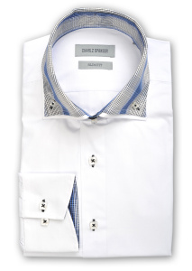 Фото товара Рубашка белая Charlz Spenser, артикул: 2490361-1 Приталені