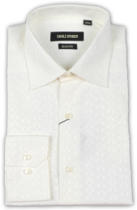 Фото товара Рубашка айвори Charlz Spanser, артикул: 1272-4 Приталені