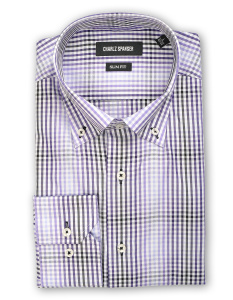 Фото товара Рубашка белая  Charlz Spanser, артикул: 9022-4 Приталені