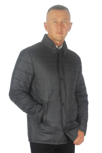 Фото товара Куртка серо-голубая удлинённая MAIKLEN, артикул: 1399019 Куртки