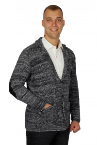 Фото товара Кардиган чорний меланж MCR, артикул: 32214-0001 Кардигани