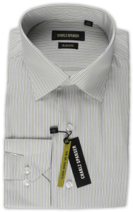 Фото товара Рубашка белая Charlz Spanser, артикул: 241336 Приталені